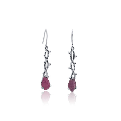 Flora - Tourmaline Branch Earrings