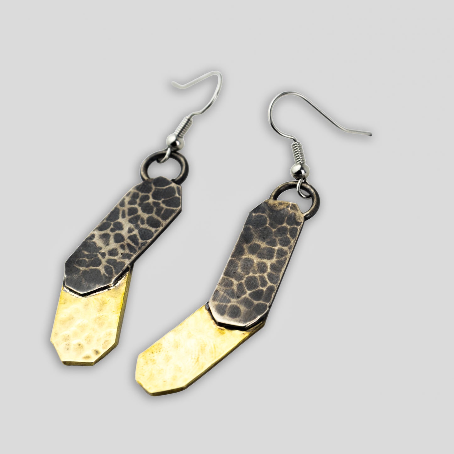 Textured Brick Earrings