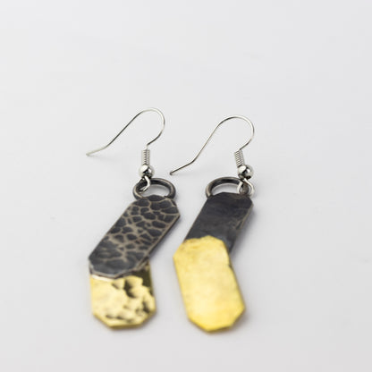 Textured Brick Earrings