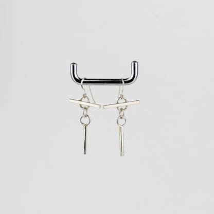 Square Wire "T" Earrings