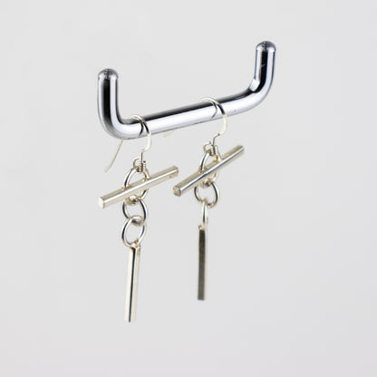 Square Wire "T" Earrings