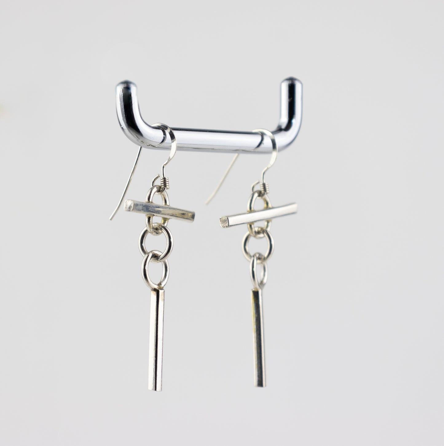 Square Wire "T" Earrings