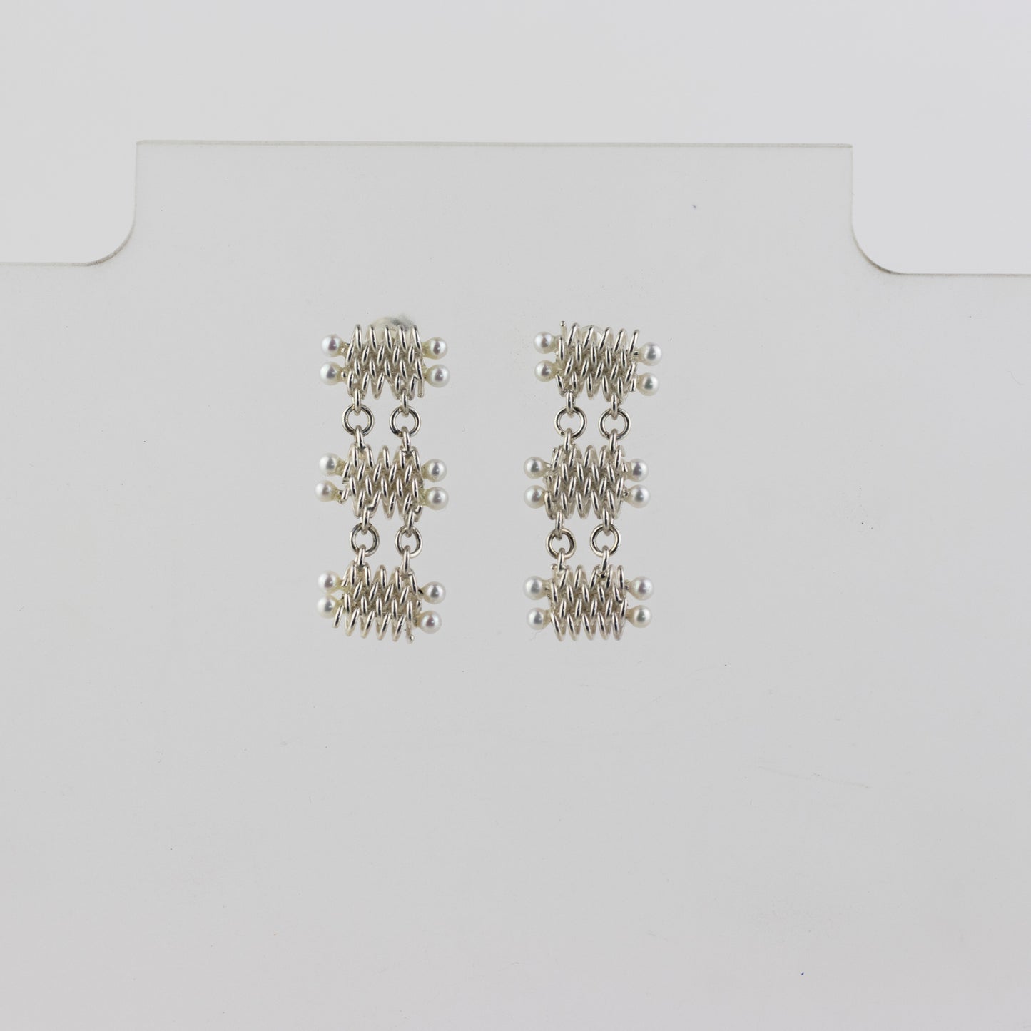 3 Tier Woven Earrings