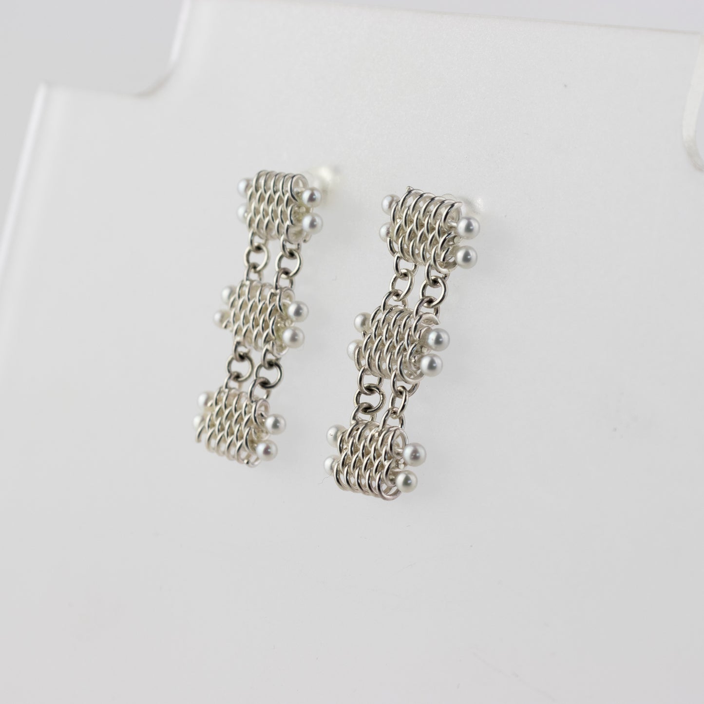 3 Tier Woven Earrings