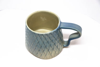 Carved Mug with Squiggle Handle