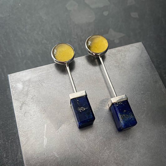 Lollipop Blue Earrings