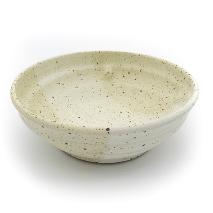 White and Cream Speckled Bowl