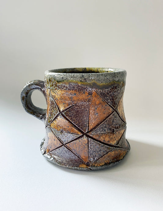 Short & Squat Patchwork Mugs