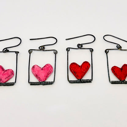 Heart Trapeze Earrings