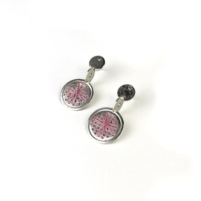 Embroider Circle Studs