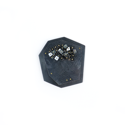 Riveted Hematite Brooch - Craft Council of BC