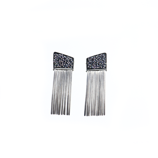 Shimmering Fringe Earrings - Craft Council of BC