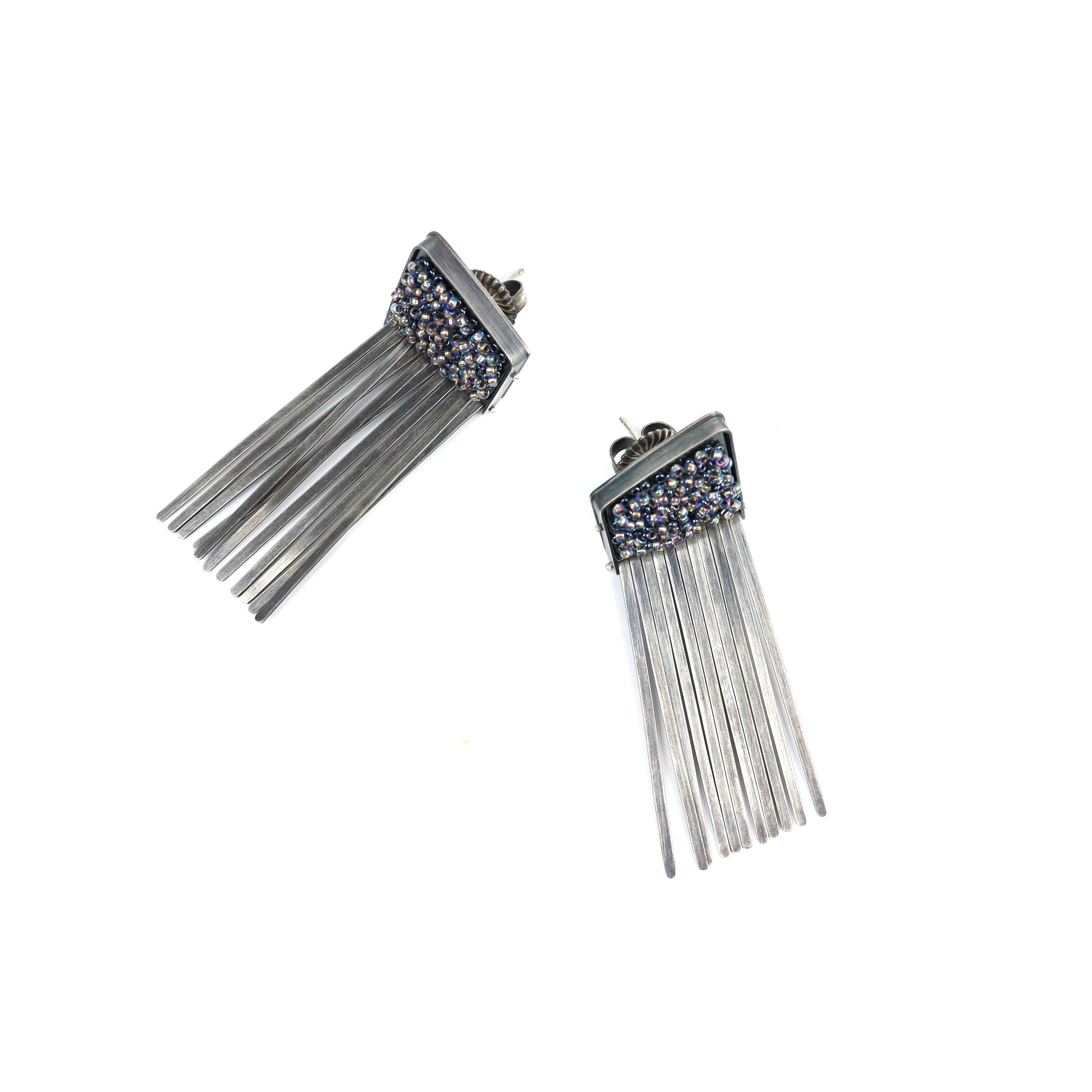 Shimmering Fringe Earrings - Craft Council of BC