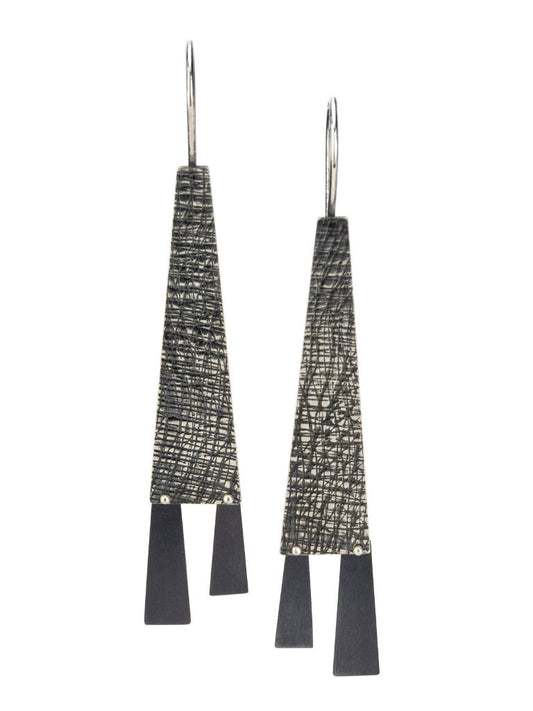 Riveted Trapezoid Earrings - Craft Council of BC